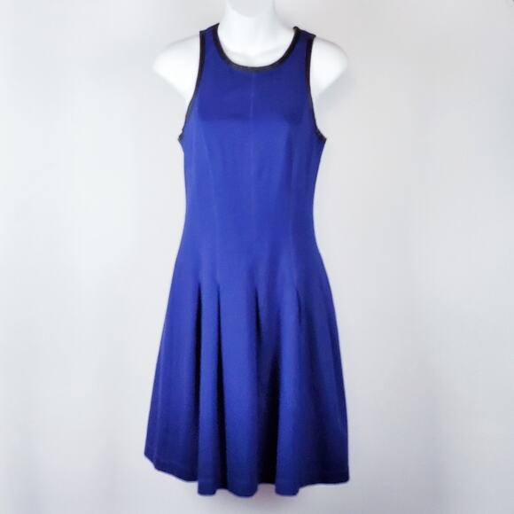 BANANA REPUBLIC Women's Blue A-Line Mini Dress Size 6 - Picture 2 of 9